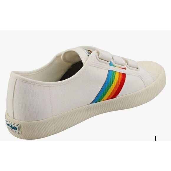 Vegan Gola Classics Womens Coaster Rainbow Strap Sneakers US SIZE 9 - Picture 2 of 9
